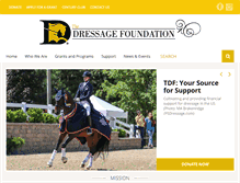 Tablet Screenshot of dressagefoundation.org